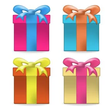 Gift box set Stock Illustration