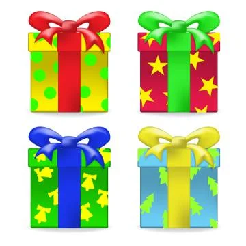 Gift box set Stock Illustration