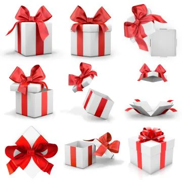 Gift box set Stock Illustration