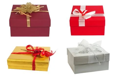 Gift box. set. Stock Photos