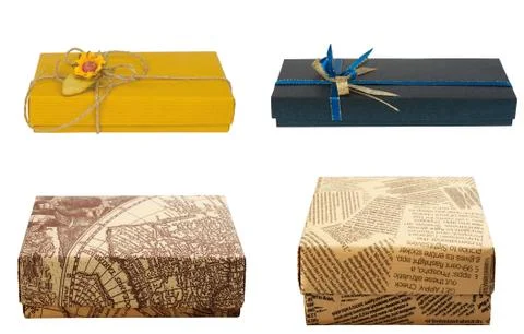 Gift box. set. Stock Photos