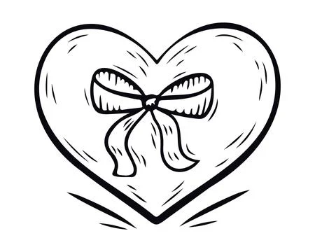 Gift box in the shape of a heart. Gift box for birthday, Christmas Stock Illustration