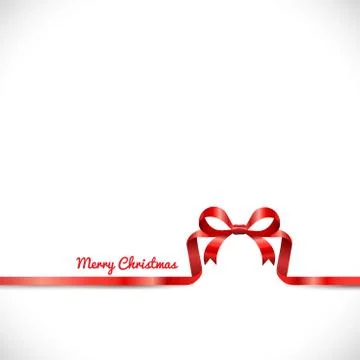 Gift box shape with ribbon isolated on white for merry christmas Stock Illustration