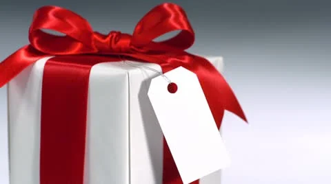 Gift box, Slow Motion Stock Footage 9295908
