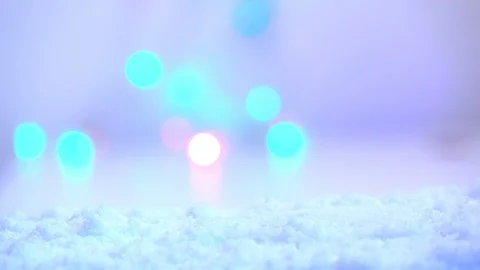 Gift box on snow for new year holiday international , in happy time Stock Footage 94351871