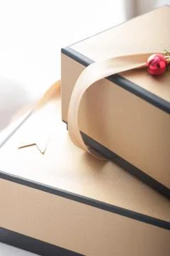Gift Box Stack Stock Photos