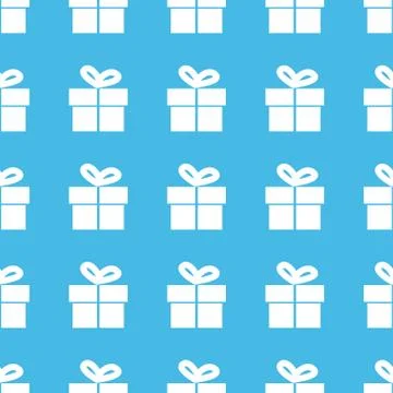 Gift box straight pattern 스톡 일러스트