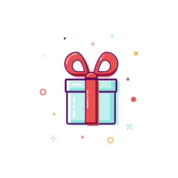 Gift box, surprise concept. Stock Illustration