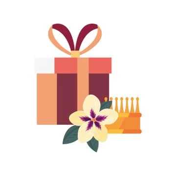 Gift box surprise Stock Illustration