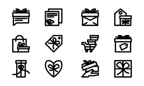 Gift Box Template Vector Design Stock-Illustration