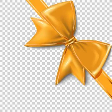 Gift box top view GOLD bow Stock Illustration