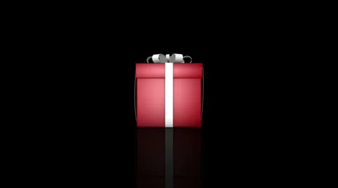 Gift box transition Video stock 919058