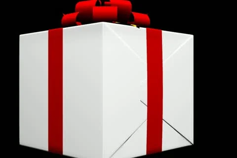 Gift Box Transition Stock Footage 10870575