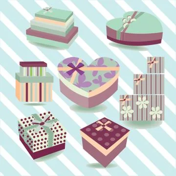 Gift Box Vector collection colorful boxes - Illustration Stock Illustration