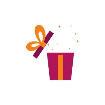 Gift box vector design template illustration Stock Illustration