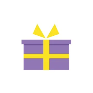 Gift box vector icon design element template Stock Illustration