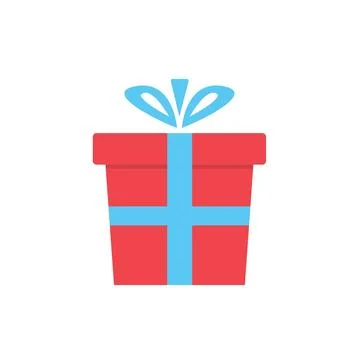 Gift box vector icon design element template Stock Illustration