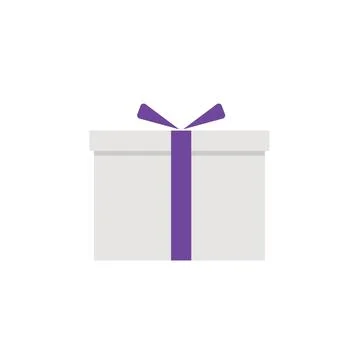 Gift box vector icon design element template Stock Illustration