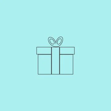 Gift box Vector icon 스톡 일러스트