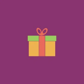 Gift box Vector icon Stock Illustration