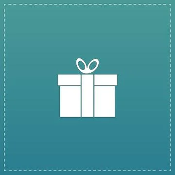 Gift box Vector icon Stock Illustration