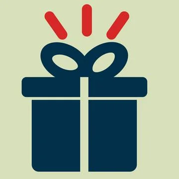 Gift box vector icon Illustration