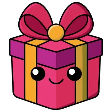 Gift Box Vector Illustration Cute Flat Style Cle vector illustration design 1 Stock Illustration