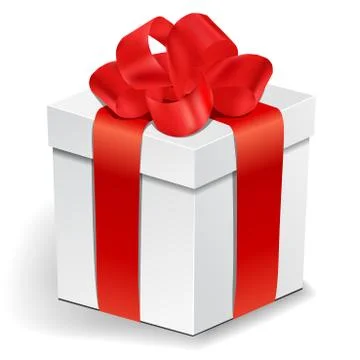 Gift box on white background Stock Illustration