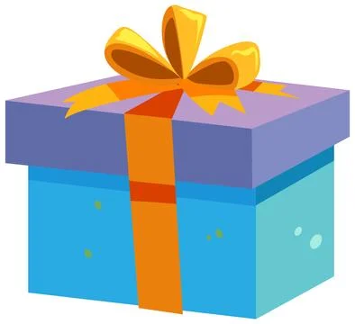 Gift Box on White Background Stock Illustration