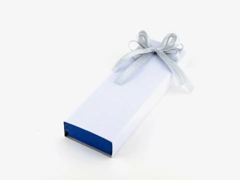 Gift box on a white background Stock Photos