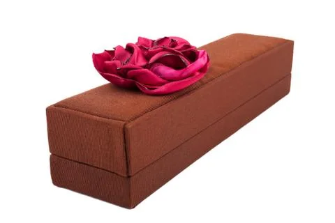 Gift box on white background Stock Photos