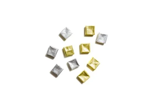 Gift box on white background Stock Photos