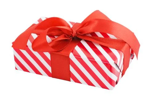 Gift box wrapped Stock Photos