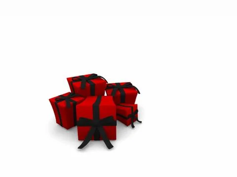 Gift boxes and hearts Stock-Illustration