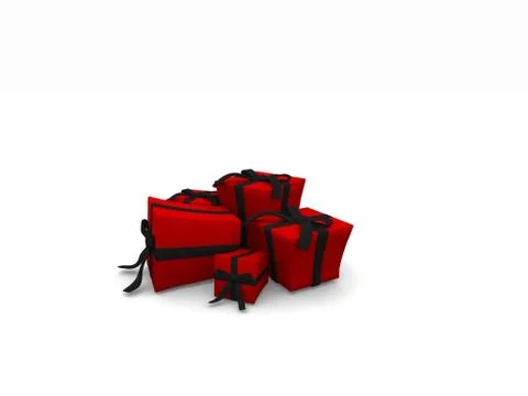 Gift boxes and hearts Stock-Illustration