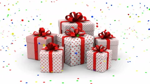 Gift Boxes Animation Stock Footage 56308624