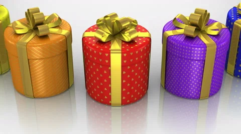Gift Boxes Animation Video stock 56729902
