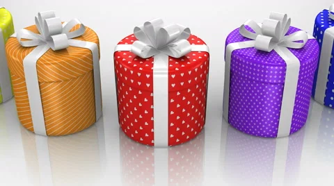 Gift Boxes Animation Stock Footage 56827202