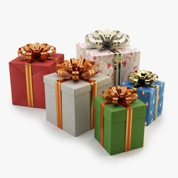 Gift Boxes for any holidays 3D Model