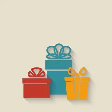Gift boxes background Stock-Illustration