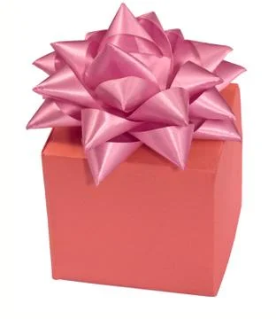 Gift boxes  band   bow 库存照片
