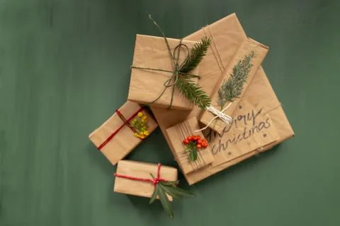 Gift boxes for christmas Stock Photos