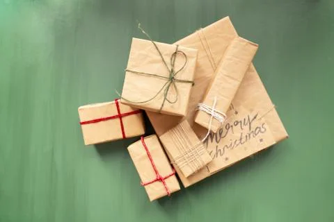 Gift boxes for christmas Stock Photos
