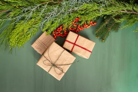 Gift boxes for christmas Stock Photos
