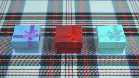 Gift boxes of different colors Stock Footage 102903930