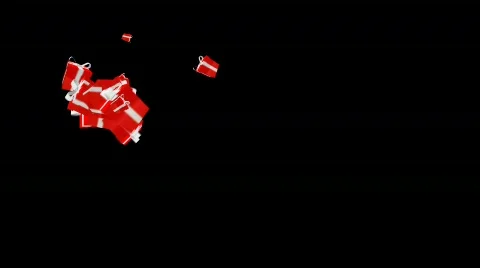 Gift Boxes Emitter Stock Footage 568169