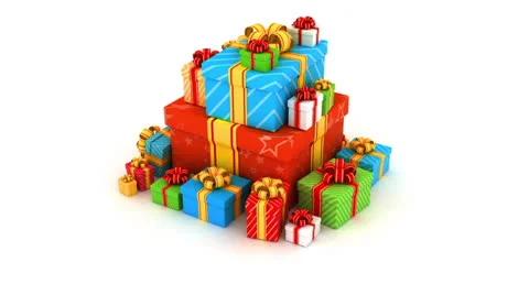 Gift boxes Stock Footage 24690363