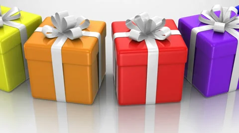 Gift Boxes Stock Footage 32635966
