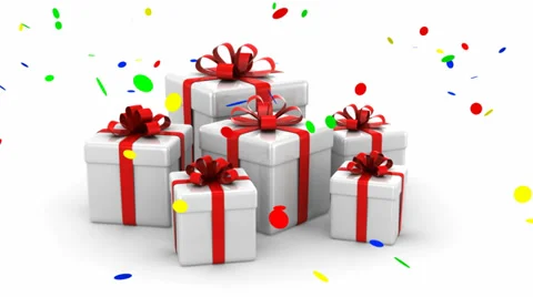 Gift Boxes Stock Footage 32637936