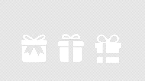 Gift Boxes icon animation Stock Footage 171023603